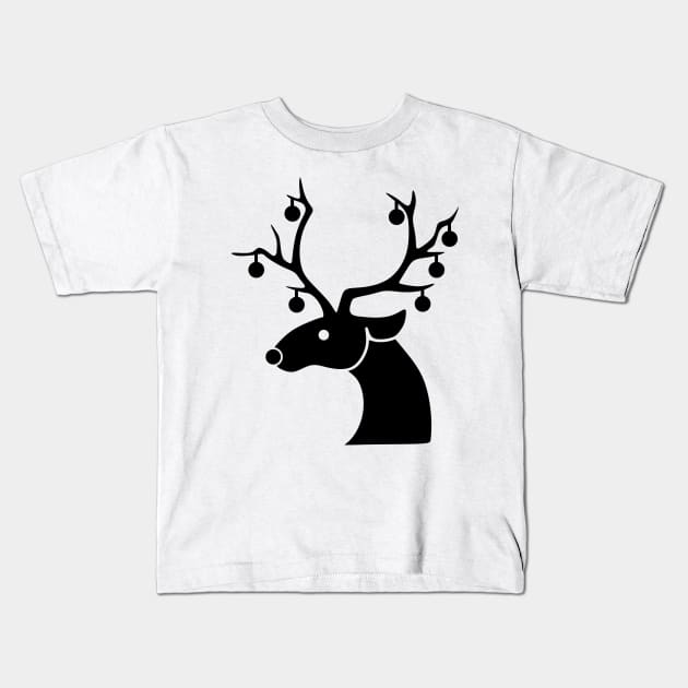 reindeer Kids T-Shirt by scdesigns